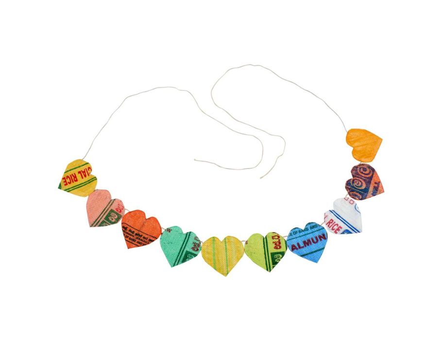 Fairzone - Vlaggetjeslijn - hartjes vorm