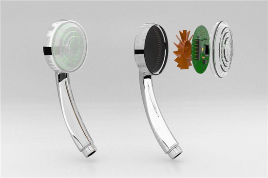 Hydrao - Water besparende douchekop Aloe - Glimmend