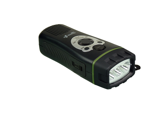 POWERplus - radio en zaklamp - opwindbaar voor het noodpakket