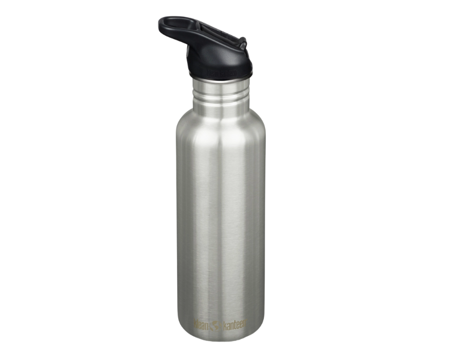 Klean Kanteen - Drinkfles - Classic - Sportdop met flip - Brushed Stainless - 800 ml