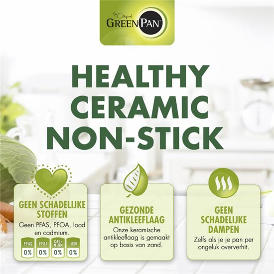 GreenPan - Keramische Antikleef Koekenpannenset 3-delig