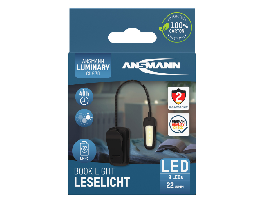 Ansmann - Universele Cliplamp - USB-C Oplaadbaar