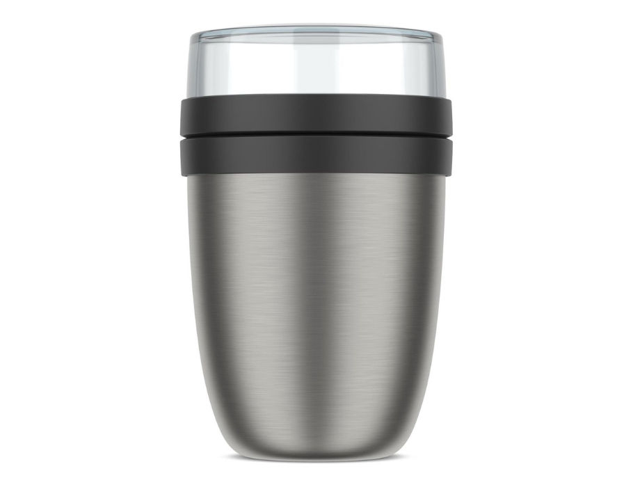 Mepal - Lunchpot Ellipse - Geïsoleerd - Nordic Black - 500 ml + 200 ml