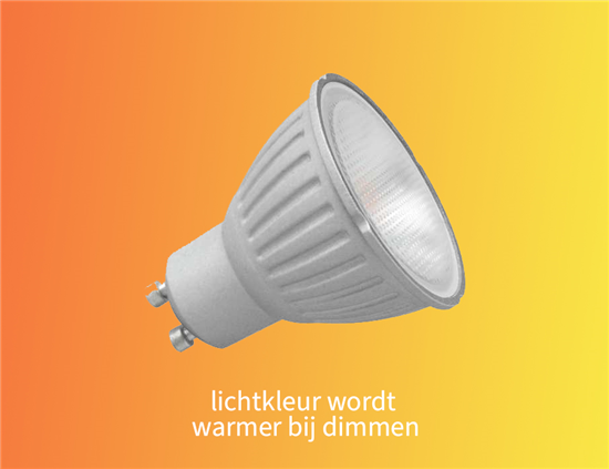 Megaman - Ledlamp - GU10 - 400 lm - Dim de lichtkleur