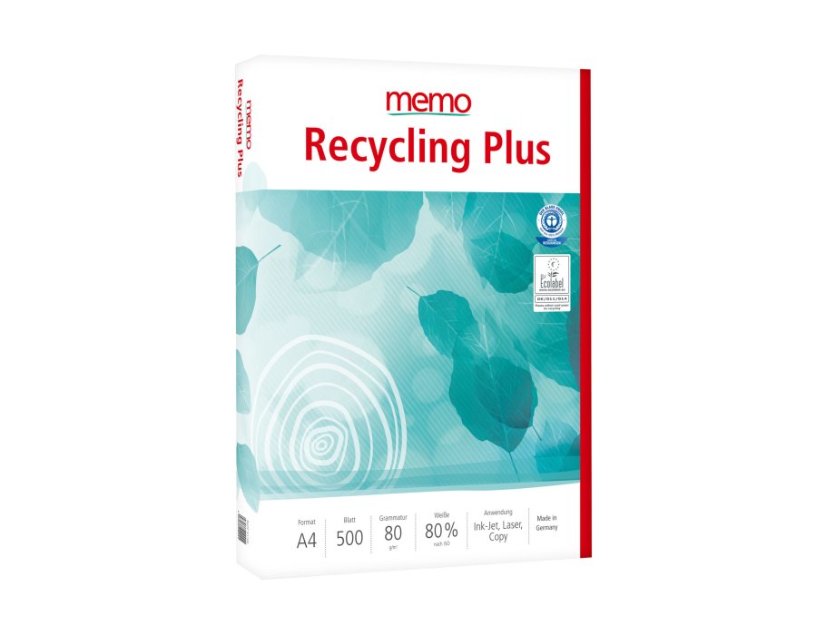 Memo - Multifunctioneel kopieerpapier - recycling plus - A4 - 500 vellen