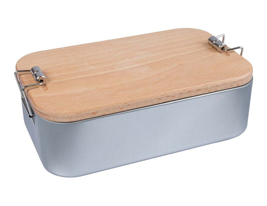 Memo - Lunchbox 2 in 1 - met beukenhouten deksel/snijplank