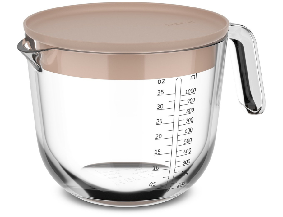 Mepal - Maatbeker Met Deksel - Chef It - Chalk - 1000ml