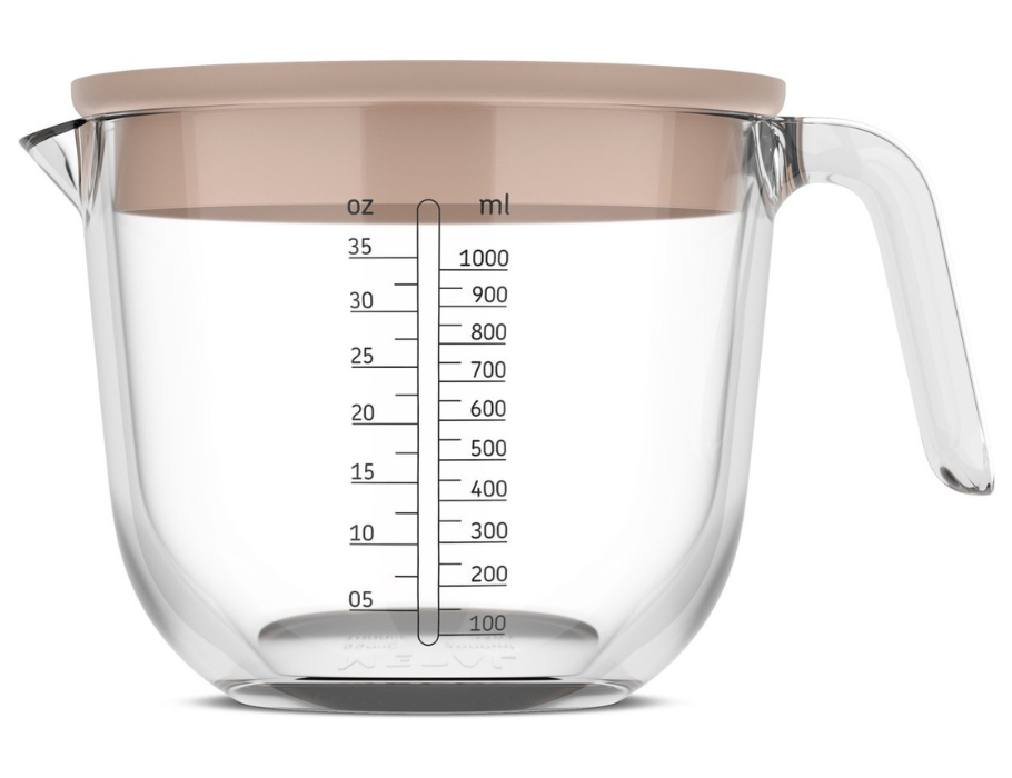 Mepal - Maatbeker Met Deksel - Chef It - Chalk - 1000ml