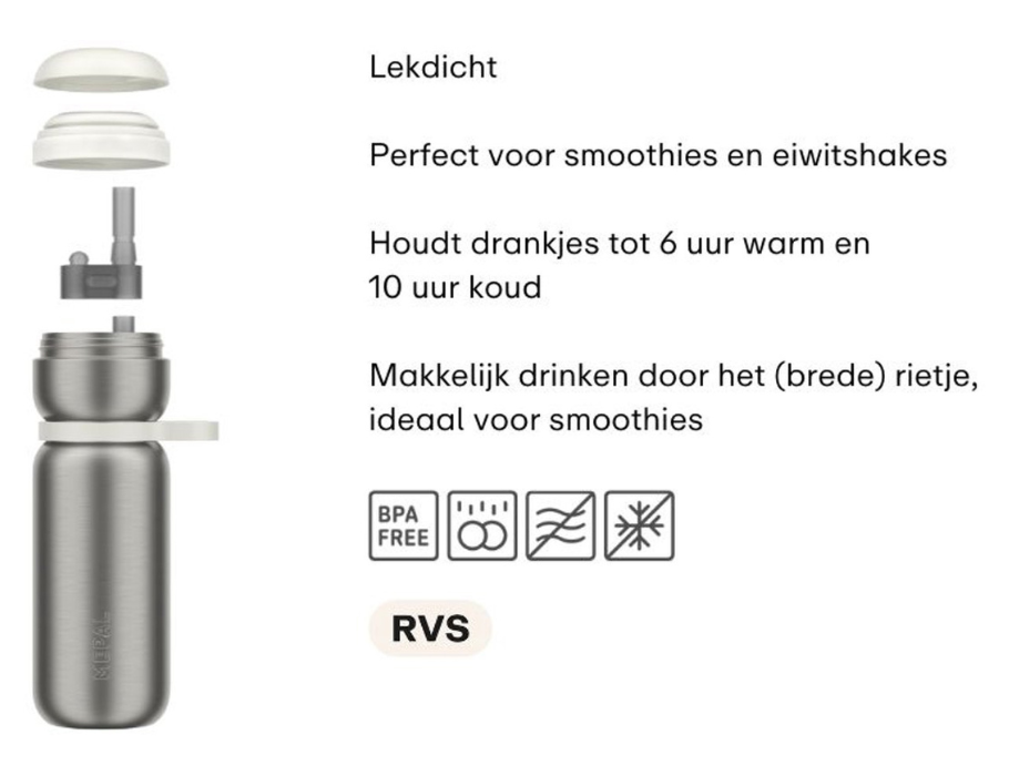 Mepal - Thermosfles Twist - Moss Green - 600ml