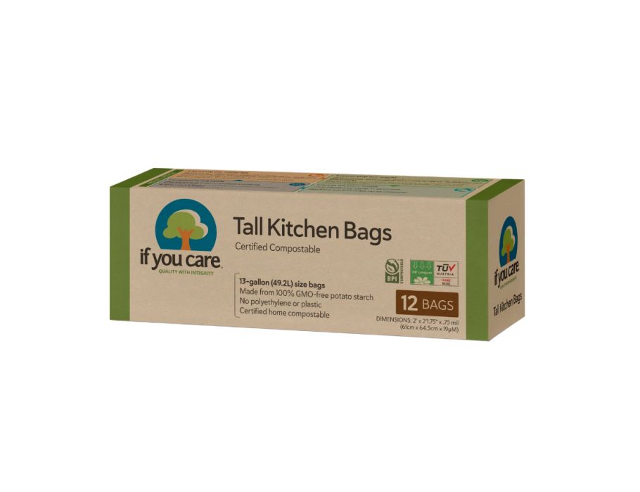 If You Care - Vuilniszakken - 49L - Recycled met trekband