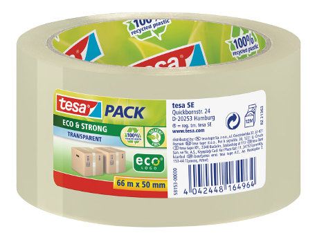 Tesa - Eco & Strong verpakking tape - 66m x 50mm - Transparant
