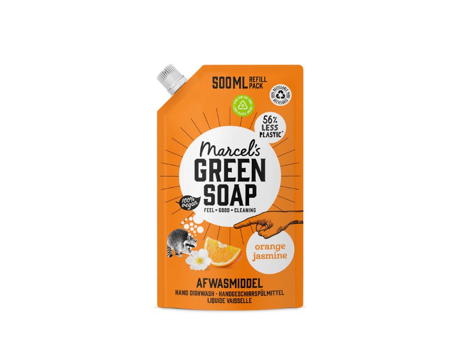 Marcel's Green Soap - Refill Afwasmiddel - Sinaasappel & Jasmijn - 500ML