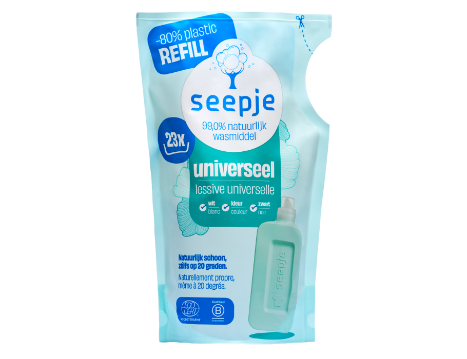 Seepje - Navulling - Vloeibaar Wasmiddel - Universeel - Sprankelende Jasmijn