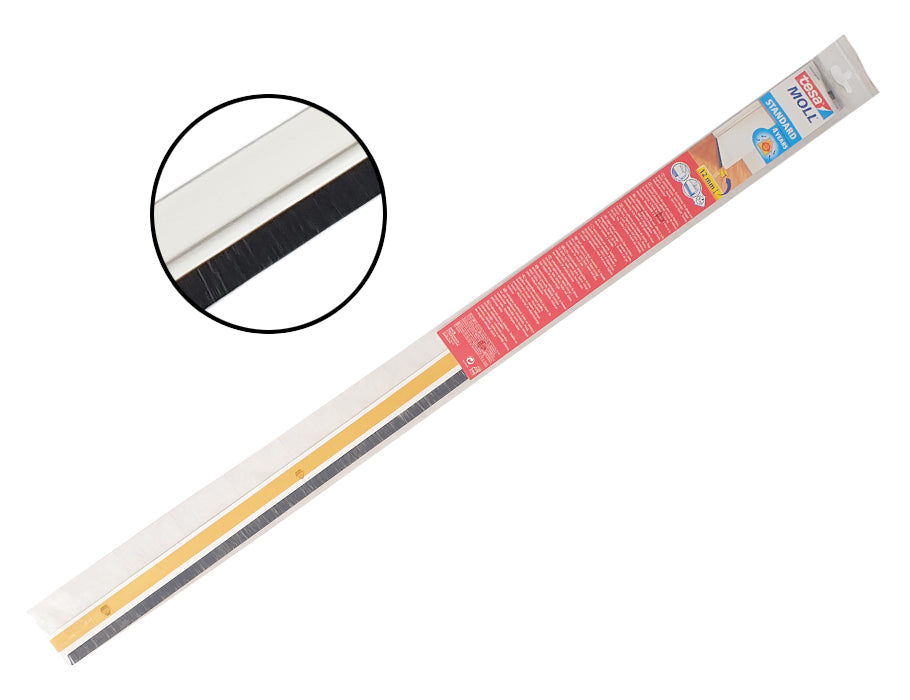 Tesa - Deurborstel effen vloer - 100 x 3.7 cm - wit