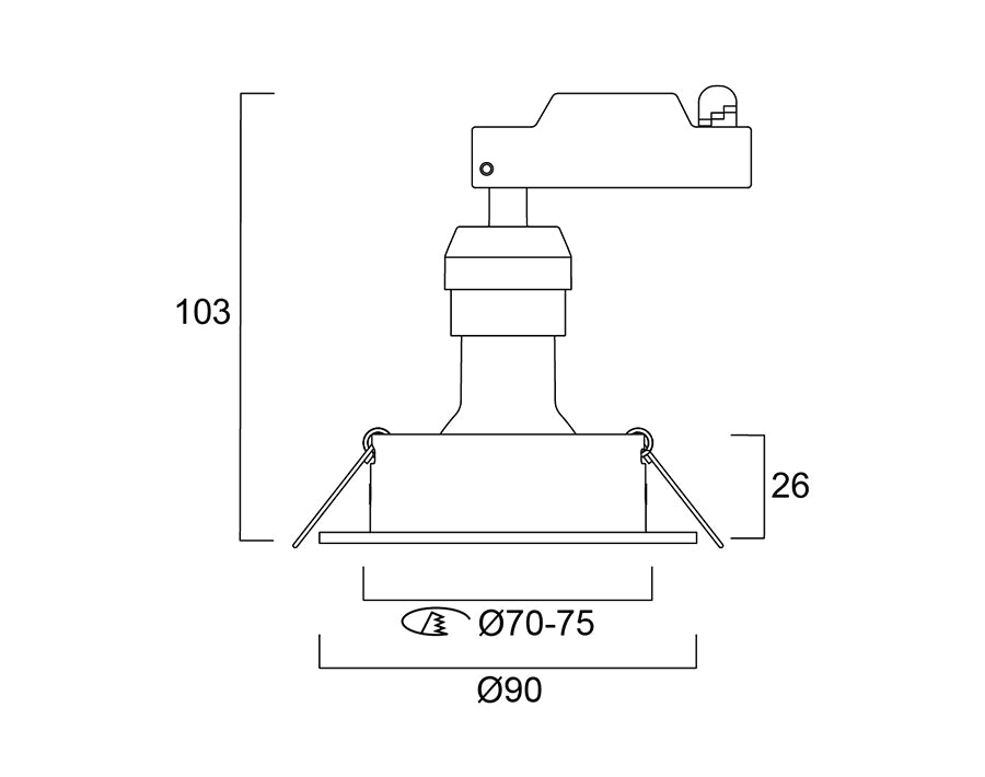 Sylvania - Inbouwspot LED - GU10 - 345 lm - IP20 - zwart