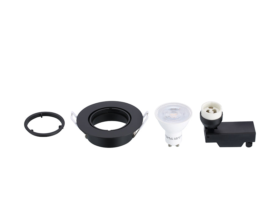 Sylvania - Inbouwspot LED - GU10 - 345 lm - IP20 - zwart