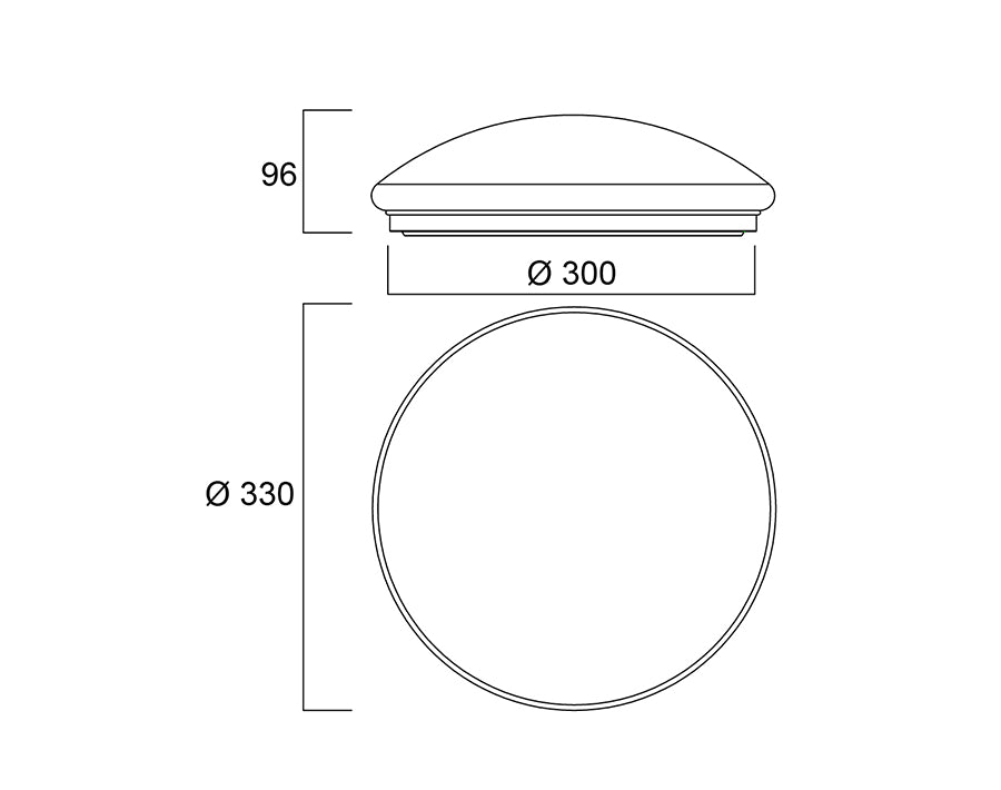 Sylvania - Cirkel Plafonnière dimbaar - 1550 lm - DualTone - IP44
