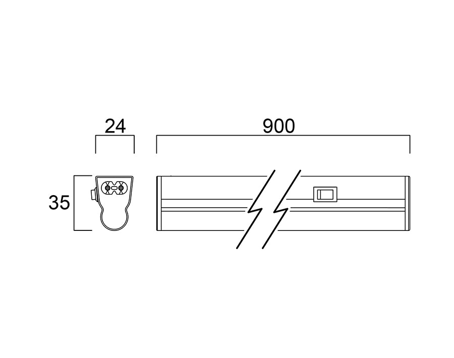 Sylvania - Armatuur balk LED - 90 cm - 1300 lm - 3000K