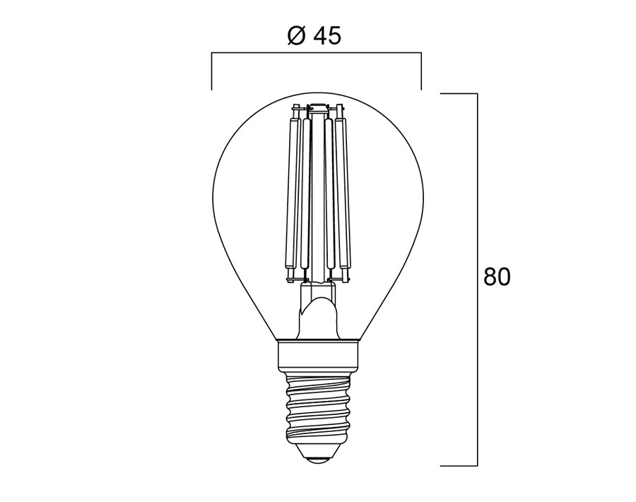 Sylvania - Ledlamp - Kogel - E14 - 470 lm - helder - dimbaar