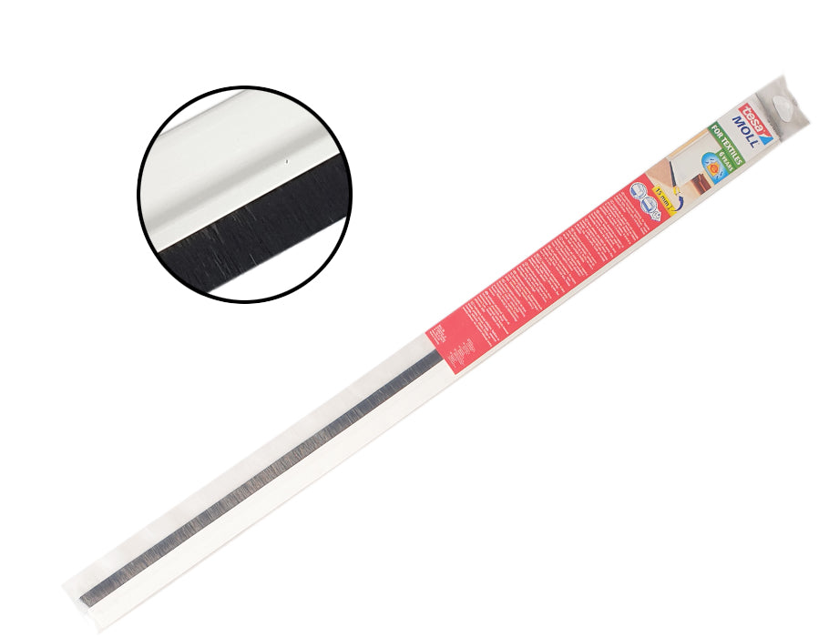 Tesa - Deurborstel vloerbedekking - 100 x 4.3 cm - wit