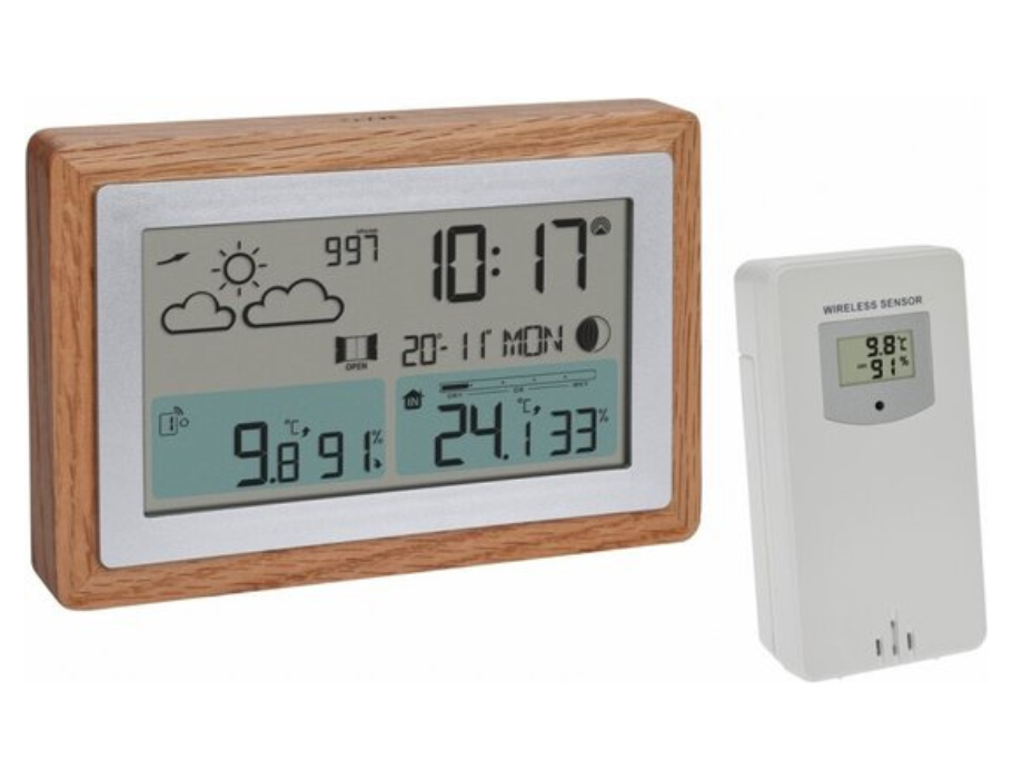 TFA Dostmann - Draadloos Weerstation - Eiken lijst