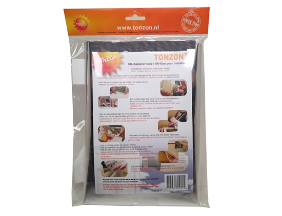 Tonzon - Radiatorfolie - 50 cm x 5 m - Inclusief Tape