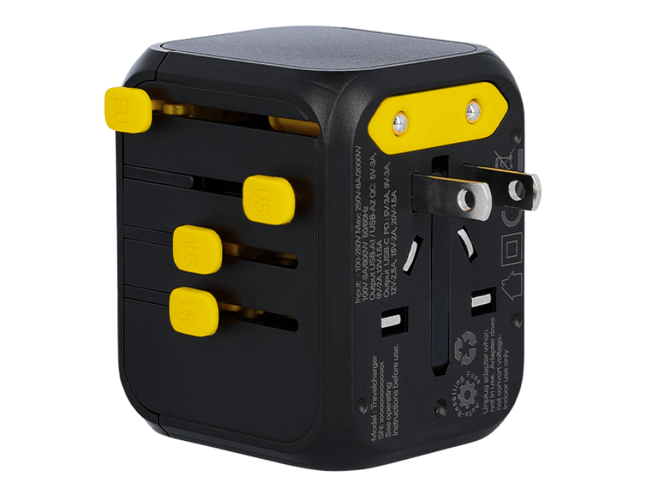 WakaWaka - Wereldstekker - 4 Uitgangen