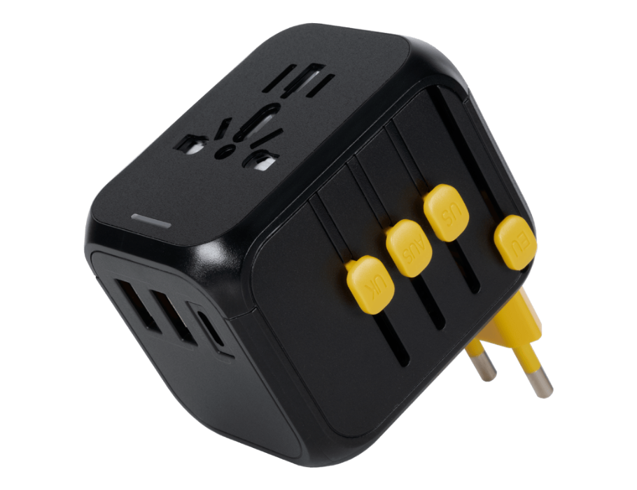 WakaWaka - Wereldstekker - 4 Uitgangen